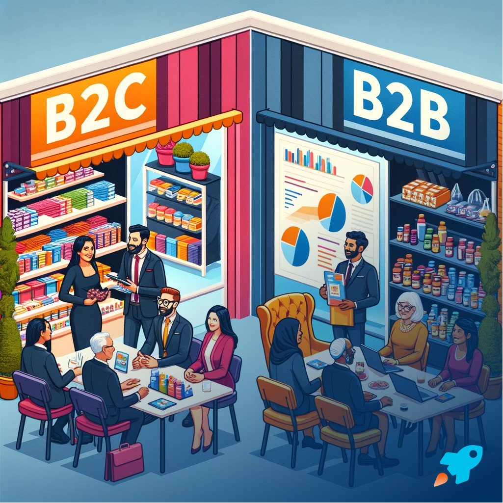 O que são os termos B2B e B2C?