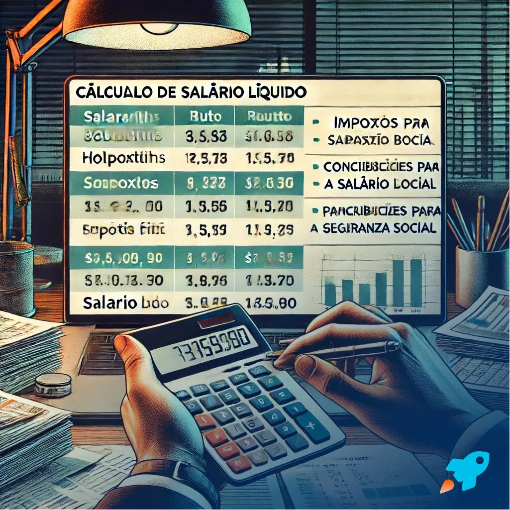 calculo do salário liquido